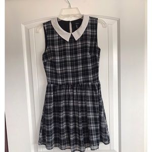 Forever 21 plaid pan collar skater dress